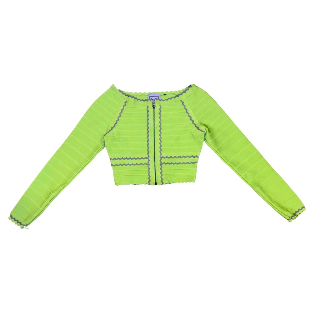 Herve Leger bandage crop shirt